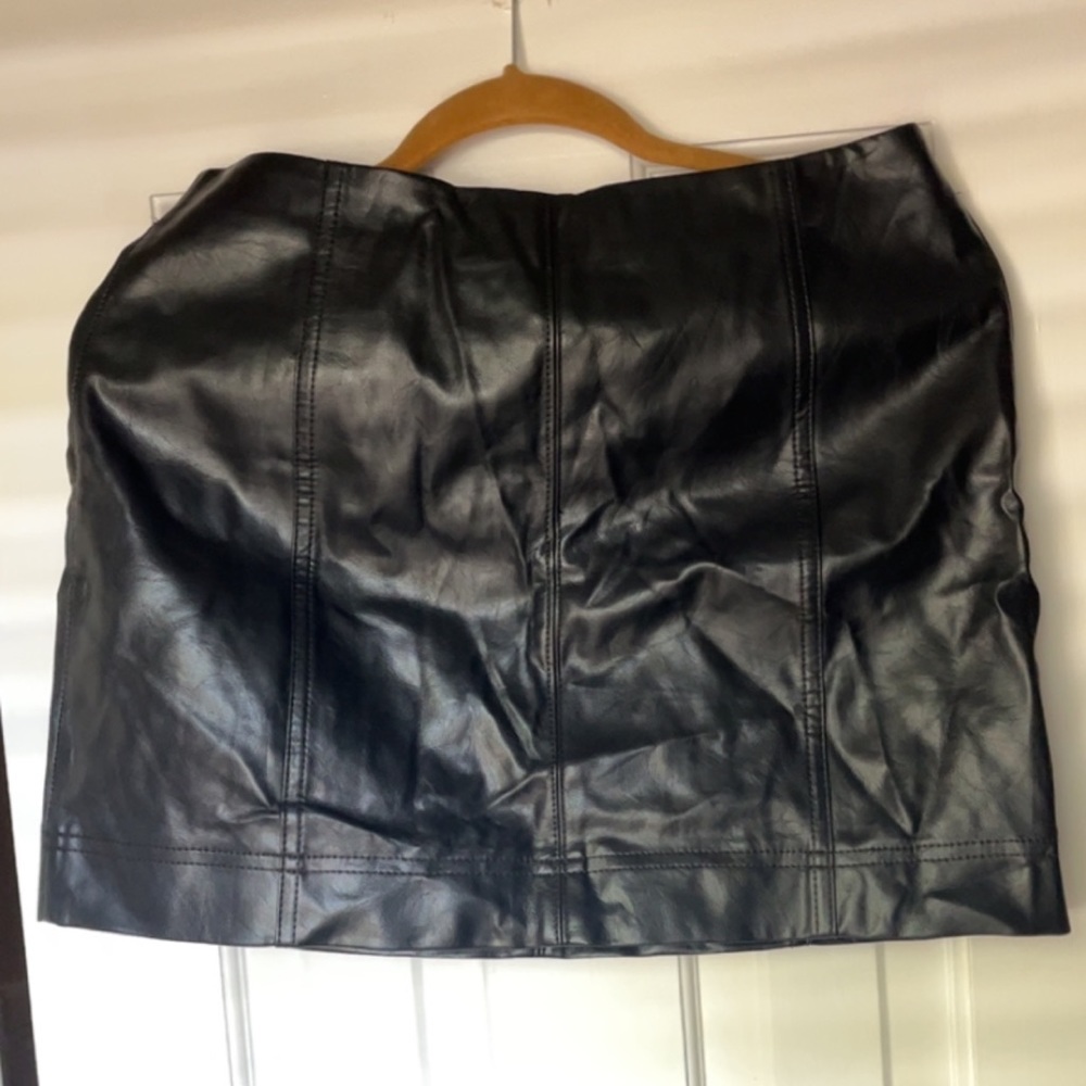 Wild Fable Faux Leather Mini Skirt